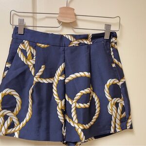 Nautical Rope Print Shorts